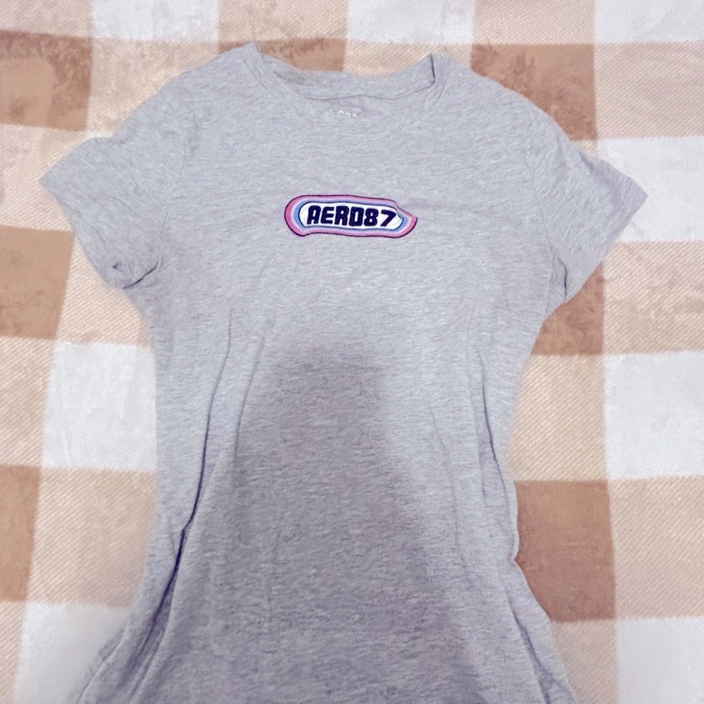 Aero grey fitted tee